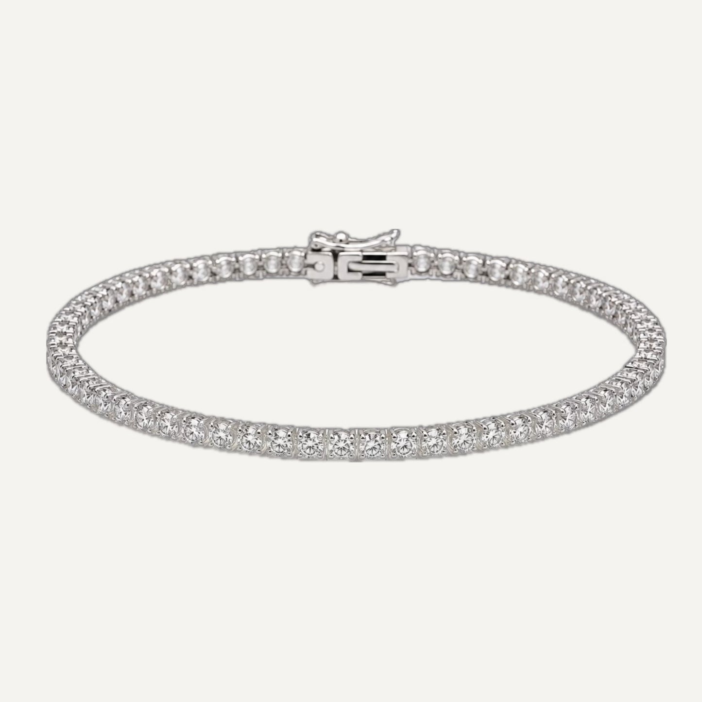 3mm Moissanite Tennis bracelet