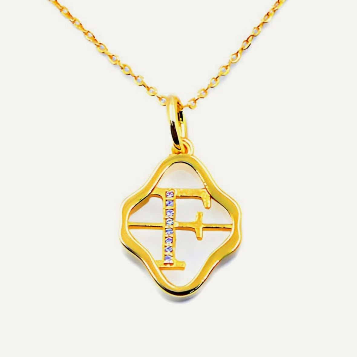 Initial F Necklace