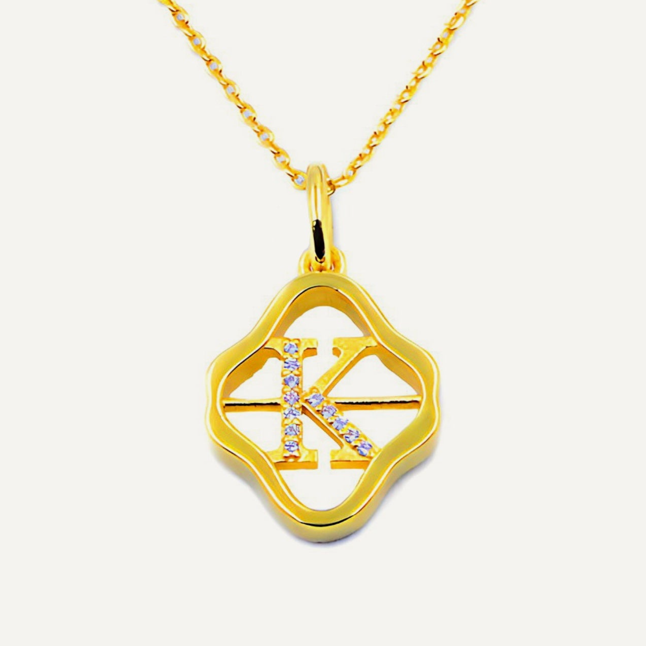 Initial K Necklace