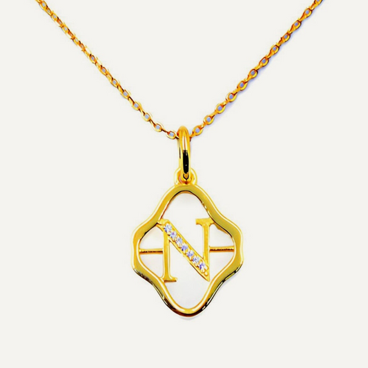 Initial N Necklace