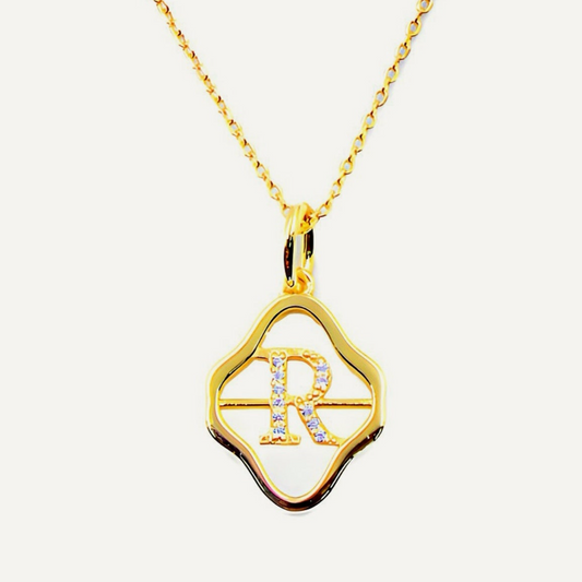 Initial R Necklace