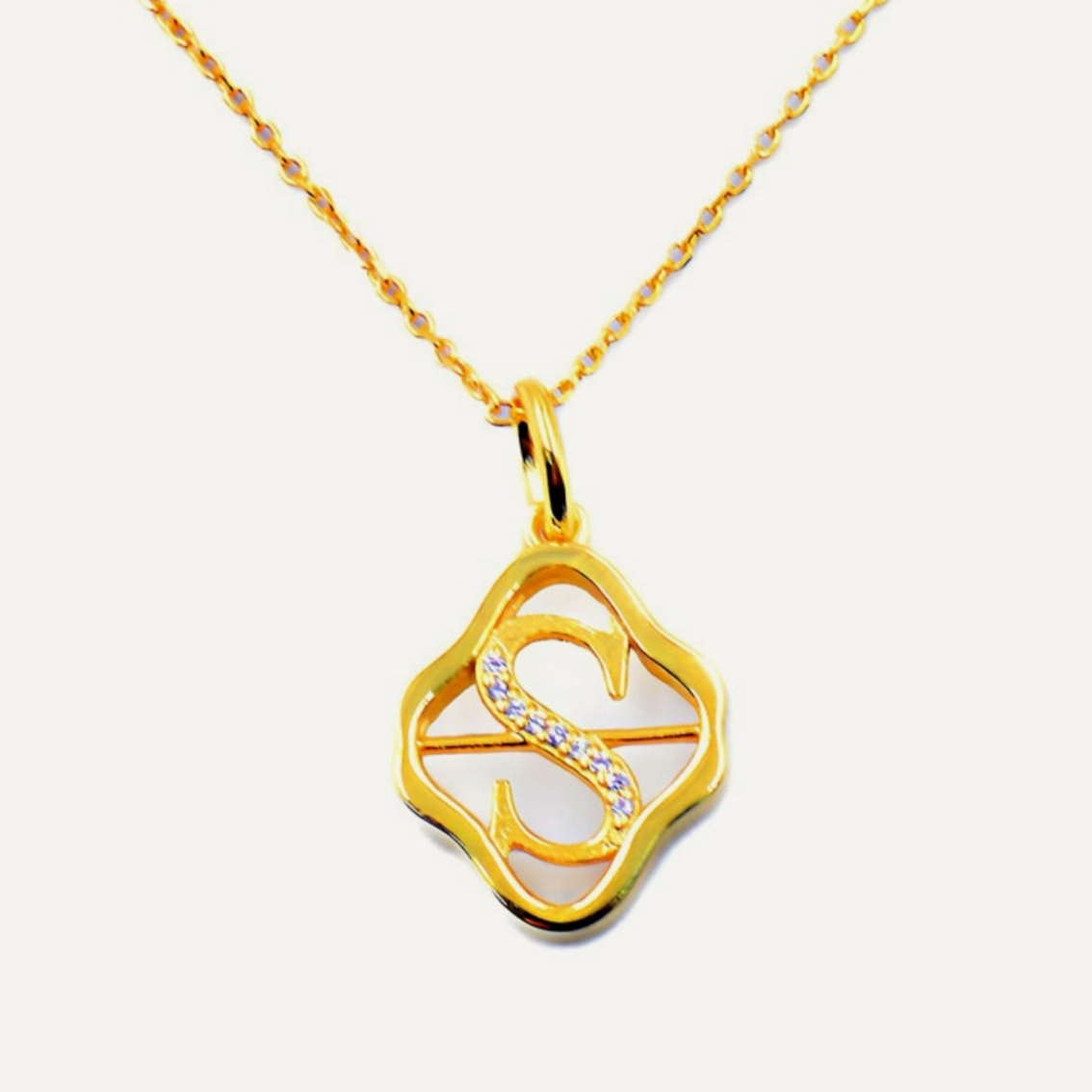 Initial S Necklace